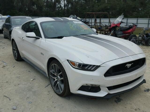 1FA6P8CF5H5246938 - 2017 FORD MUSTANG GT WHITE photo 1