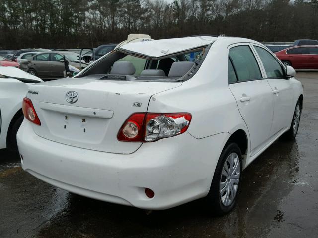 1NXBU4EE1AZ306719 - 2010 TOYOTA COROLLA BA WHITE photo 4