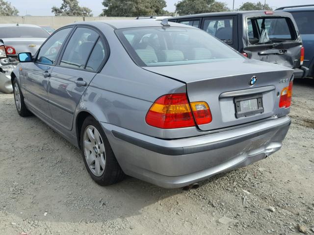 WBAEV33425KX12901 - 2005 BMW 325 I GRAY photo 3