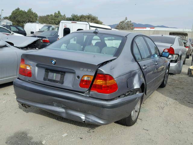 WBAEV33425KX12901 - 2005 BMW 325 I GRAY photo 4