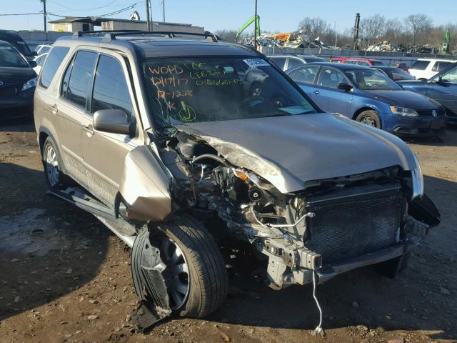 JHLRD78965C009706 - 2005 HONDA CR-V SE GOLD photo 1