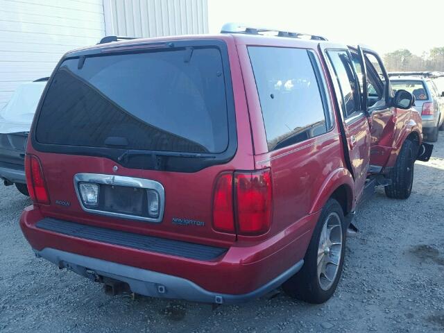 5LMFU28R71LJ24305 - 2001 LINCOLN NAVIGATOR RED photo 4