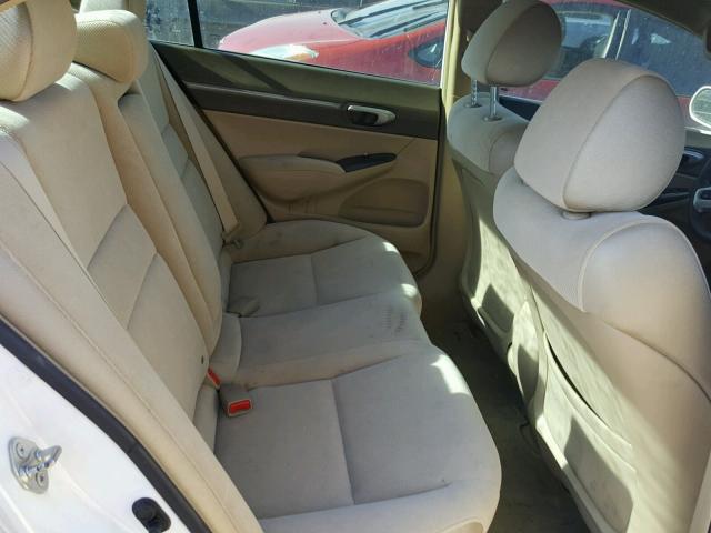 1HGFA16897L032062 - 2007 HONDA CIVIC EX თეთრი ფოტო 6