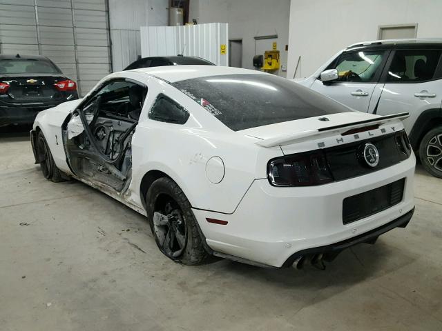 1ZVBP8CF0D5278969 - 2013 FORD MUSTANG GT WHITE photo 3