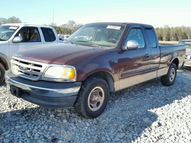 1FTZX1722YNA67813 - 2000 FORD F150 MAROON photo 2