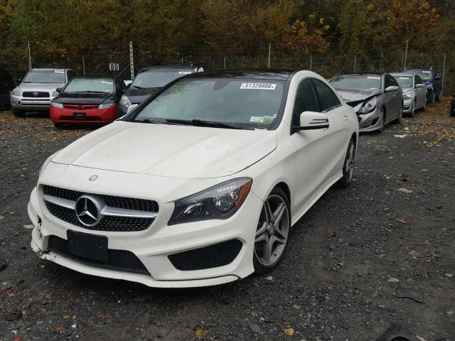 WDDSJ4GB2FN207155 - 2015 MERCEDES-BENZ CLA 250 4M WHITE photo 2