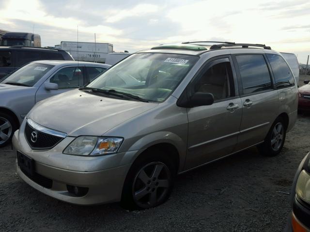 JM3LW28J330347161 - 2003 MAZDA MPV WAGON TAN photo 2