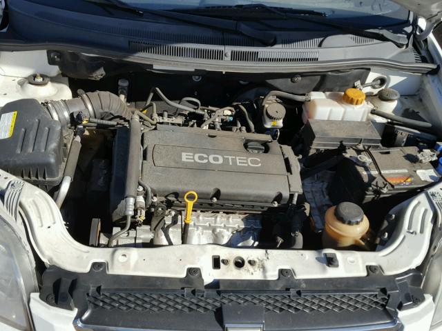 KL1TD5DE0BB243729 - 2011 CHEVROLET AVEO LS WHITE photo 7