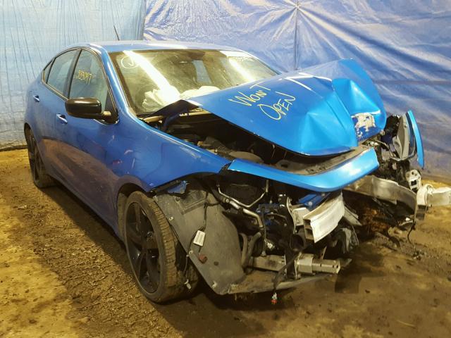 1C3CDFBB4FD200405 - 2015 DODGE DART SXT BLUE photo 1