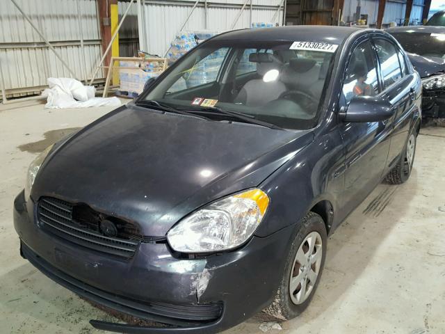 KMHCN46C59U331245 - 2009 HYUNDAI ACCENT GLS BLUE photo 2