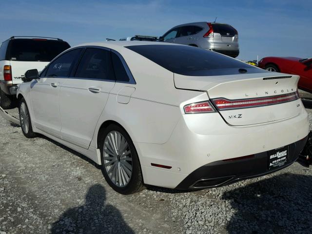 3LN6L5E92HR620989 - 2017 LINCOLN MKZ RESERV WHITE photo 3