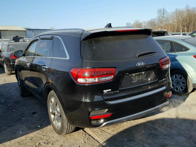 5XYPK4A19GG008478 - 2016 KIA SORENTO SX BLACK photo 3