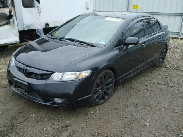 2HGFA5E54AH702216 - 2010 HONDA CIVIC SI BLACK photo 2