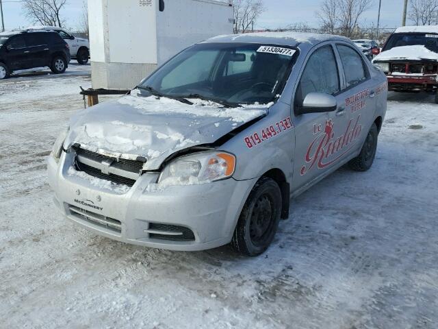 3G1TB5DE9AL115459 - 2010 CHEVROLET AVEO LS SILVER photo 2