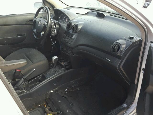 3G1TB5DE9AL115459 - 2010 CHEVROLET AVEO LS SILVER photo 5