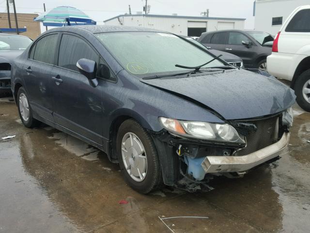 JHMFA3F27AS002365 - 2010 HONDA CIVIC HYBR BLUE photo 1