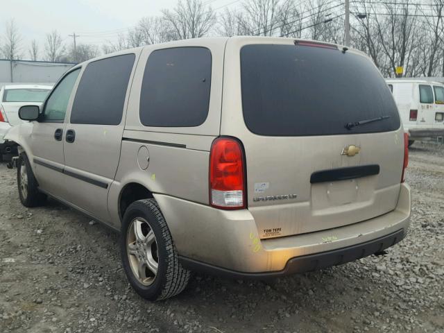 1GNDV23157D110071 - 2007 CHEVROLET UPLANDER L 金色 照片 3
