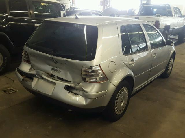 9BWGK61J724060300 - 2002 VOLKSWAGEN GOLF GLS SILVER photo 4