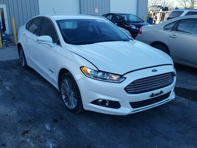 3FA6P0LU1DR182873 - 2013 FORD FUSION SE WHITE photo 1