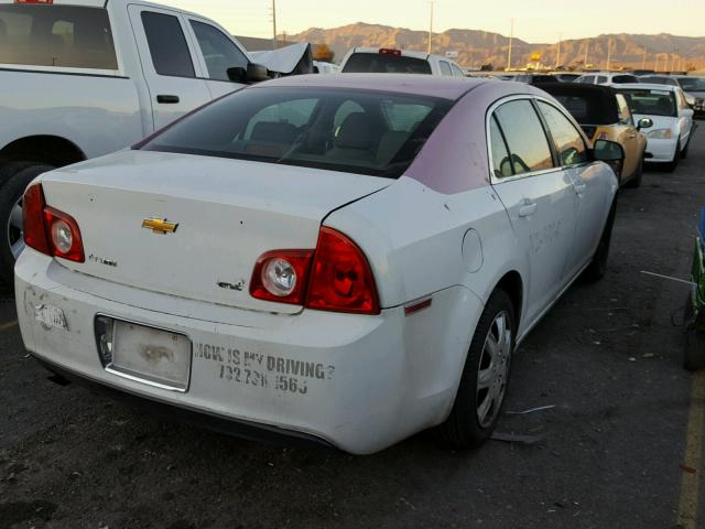 1G1ZA5E0XAF231683 - 2010 CHEVROLET MALIBU LS WHITE photo 4