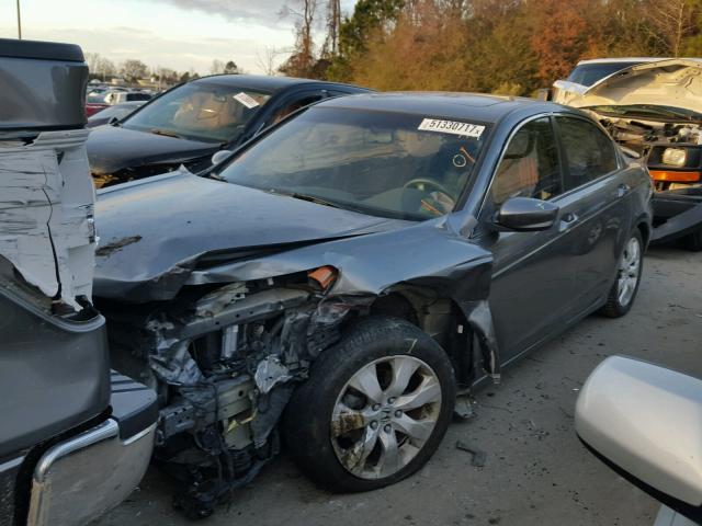 1HGCP26709A050740 - 2009 HONDA ACCORD EX GRAY photo 2