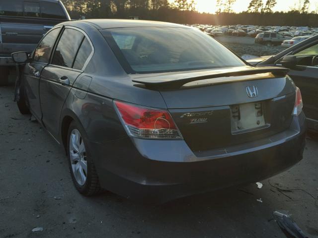 1HGCP26709A050740 - 2009 HONDA ACCORD EX GRAY photo 3