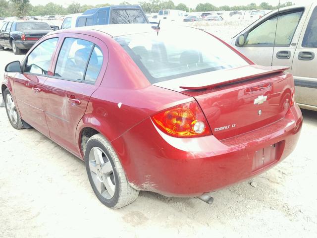 1G1AD5F52A7108260 - 2010 CHEVROLET COBALT 1LT RED photo 3