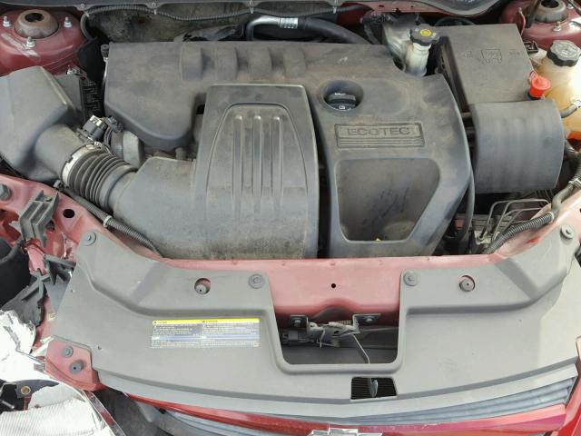 1G1AD5F52A7108260 - 2010 CHEVROLET COBALT 1LT RED photo 7