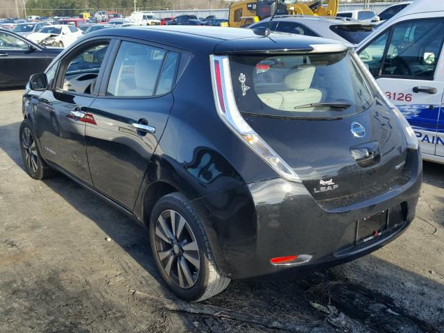 1N4AZ0CP3FC320025 - 2015 NISSAN LEAF S BLACK photo 3