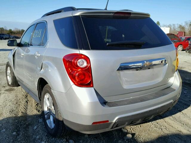 2GNALDEK7D6351909 - 2013 CHEVROLET EQUINOX LT SILVER photo 3