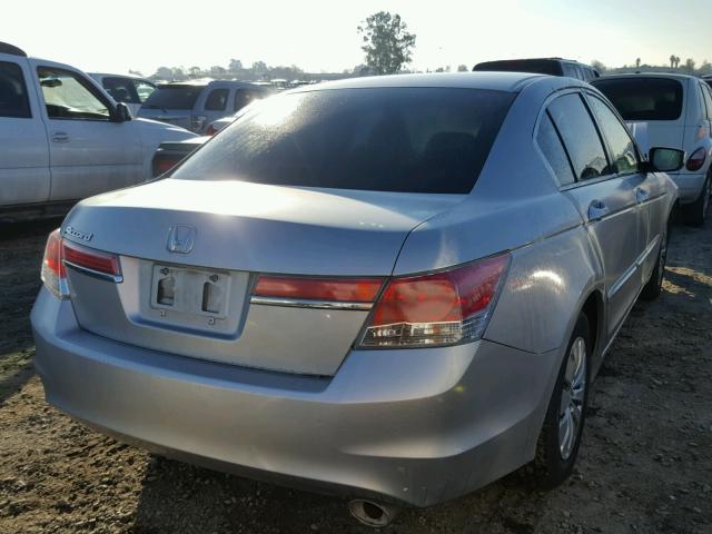 1HGCP2F36CA075890 - 2012 HONDA ACCORD LX SILVER photo 4