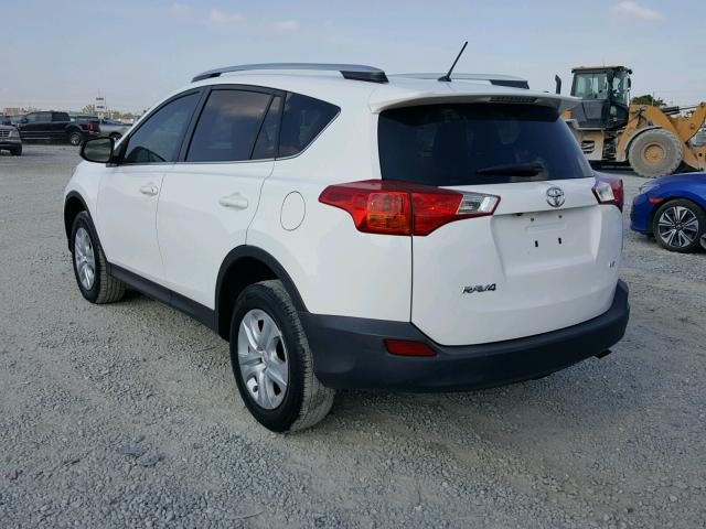 JTMZFREV8D5016714 - 2013 TOYOTA RAV4 LE WHITE photo 3