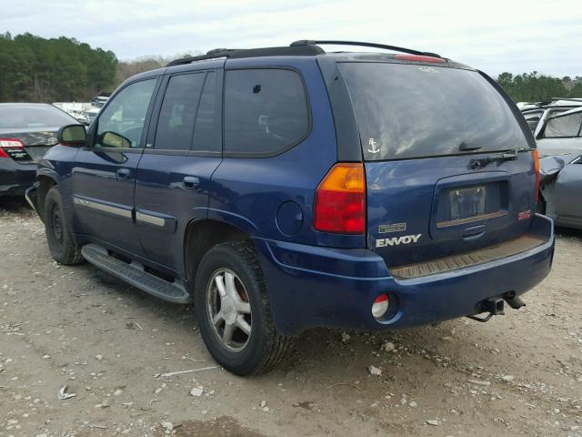 1GKDS13S522327195 - 2002 GMC ENVOY BLUE photo 3