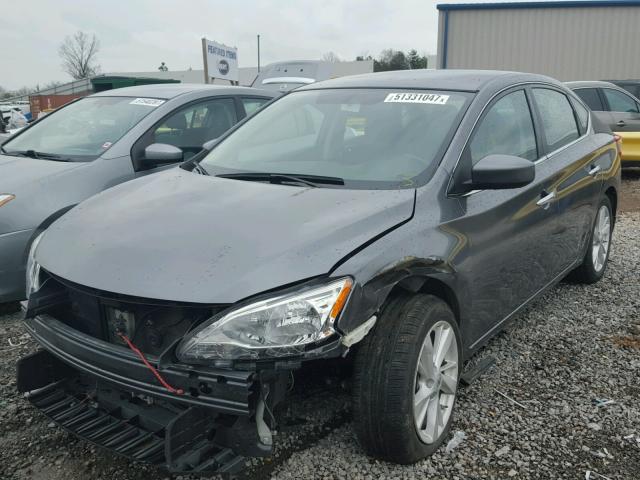 3N1AB7AP6FL676261 - 2015 NISSAN SENTRA S CHARCOAL photo 2