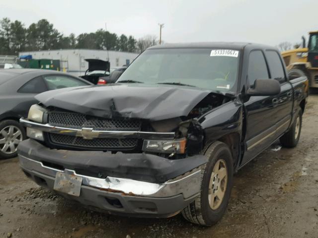 2GCEC13T951126331 - 2005 CHEVROLET SILVERADO BLACK photo 2