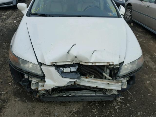 19UUA66236A015669 - 2006 ACURA 3.2TL WHITE photo 7