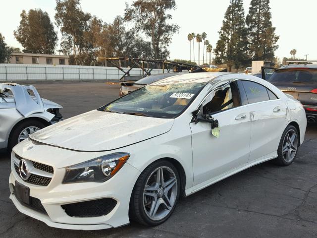 WDDSJ4EB6EN062140 - 2014 MERCEDES-BENZ CLA 250 WHITE photo 2