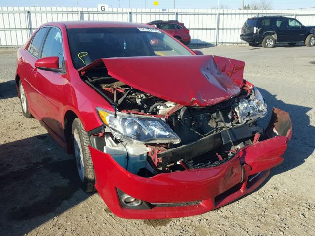 4T1BF1FKXDU658215 - 2013 TOYOTA CAMRY L RED photo 1