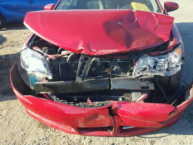 4T1BF1FKXDU658215 - 2013 TOYOTA CAMRY L RED photo 7