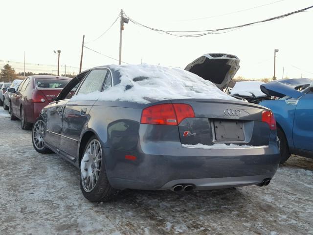 WAUGL78E06A042568 - 2006 AUDI S4 QUATTRO GRAY photo 3