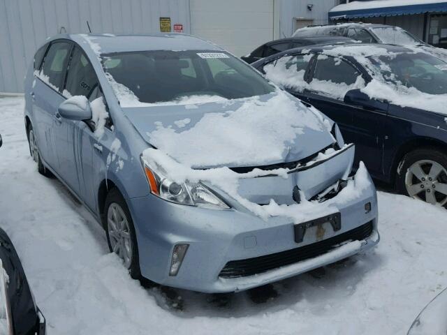 JTDZN3EU6E3335453 - 2014 TOYOTA PRIUS V BLUE photo 1