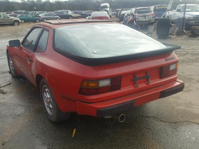 WP0AB0948HN470960 - 1987 PORSCHE 944 RED photo 3