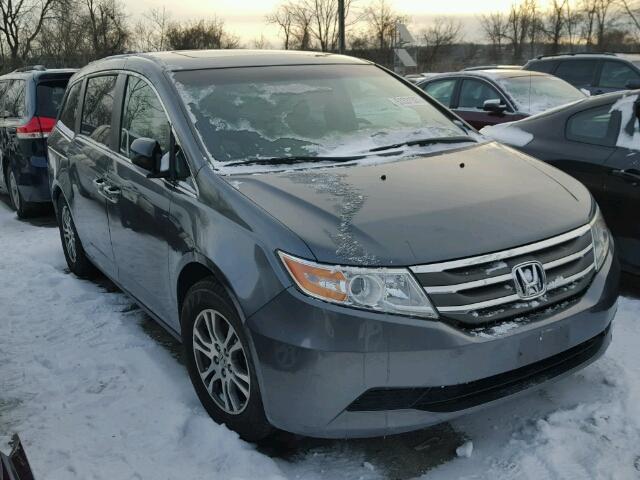 5FNRL5H61BB001179 - 2011 HONDA ODYSSEY EX GRAY photo 1