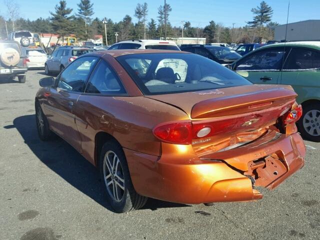 1G1JC12F647349320 - 2004 CHEVROLET CAVALIER ORANGE photo 3