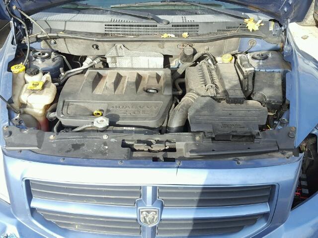 1B3HB48B27D173243 - 2007 DODGE CALIBER SX BLUE photo 7