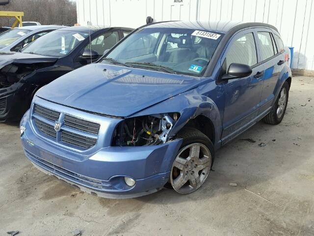 1B3HB48B27D173243 - 2007 DODGE CALIBER SX BLUE photo 9