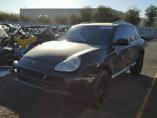 WP1AB29P14LA61418 - 2004 PORSCHE CAYENNE S BLACK photo 2