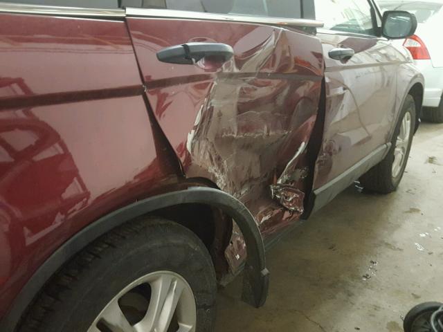 5J6RE4H57BL018233 - 2011 HONDA CR-V EX MAROON photo 9