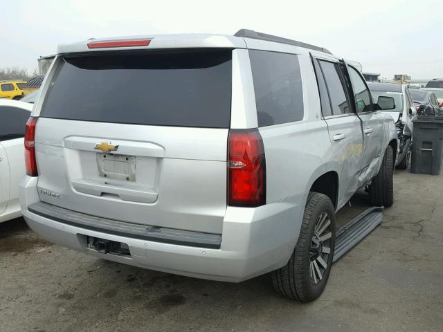 1GNSKBKC3FR283723 - 2015 CHEVROLET TAHOE K150 SILVER photo 4