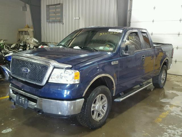 1FTPX14577FB56999 - 2007 FORD F150 BLUE photo 2